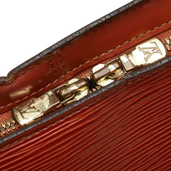 LOUIS VUITTON Authentic Brown Leather Shoulder Bag main image 13
